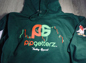 Forest Green Pip Getterz Chart Hoodie