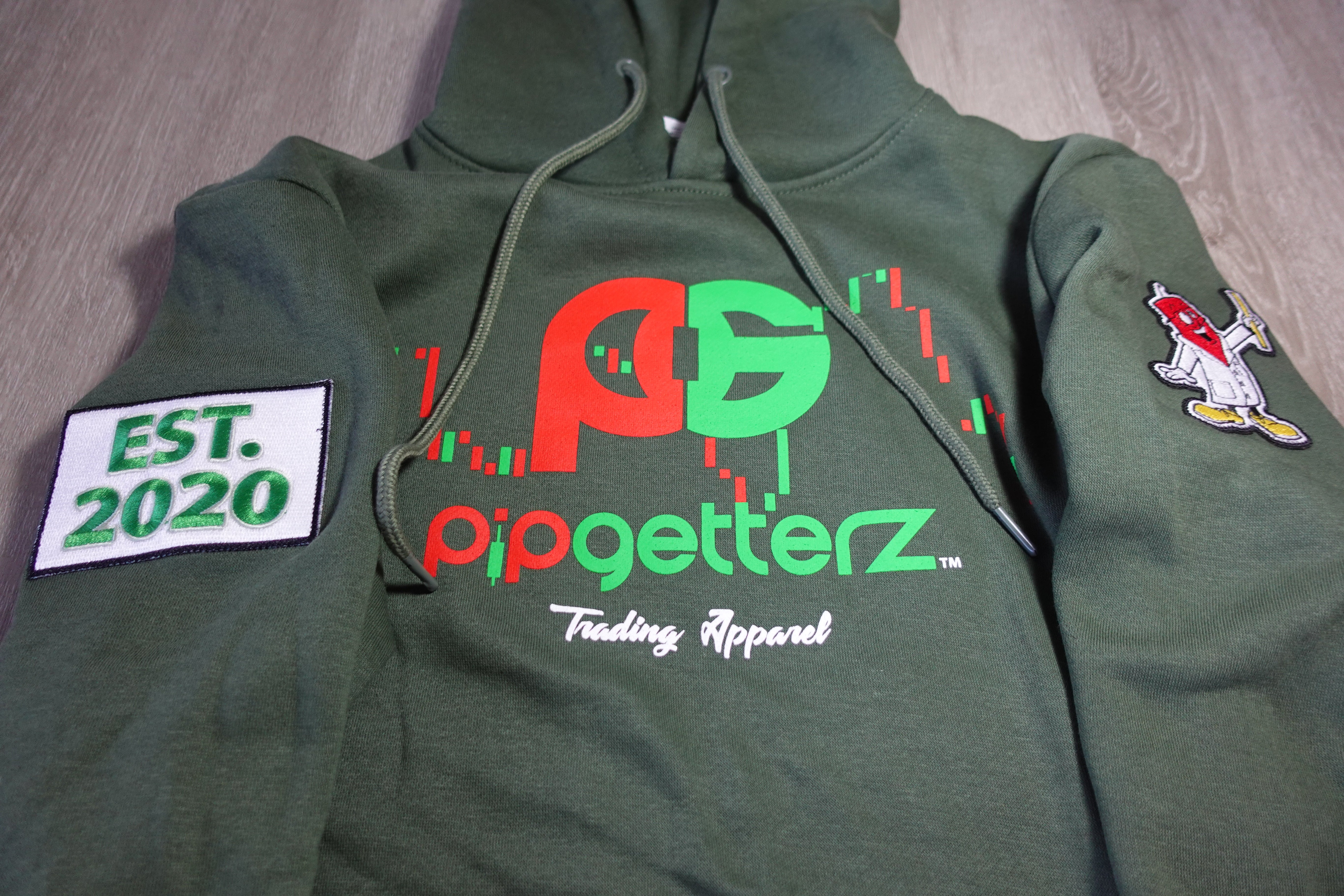 Olive Pip Getterz Chart Hoodie